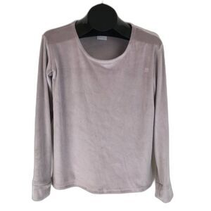 Born Scoop Neck Pullover Sweater Women's Size Small Purple Relaxed Soft Outdoor